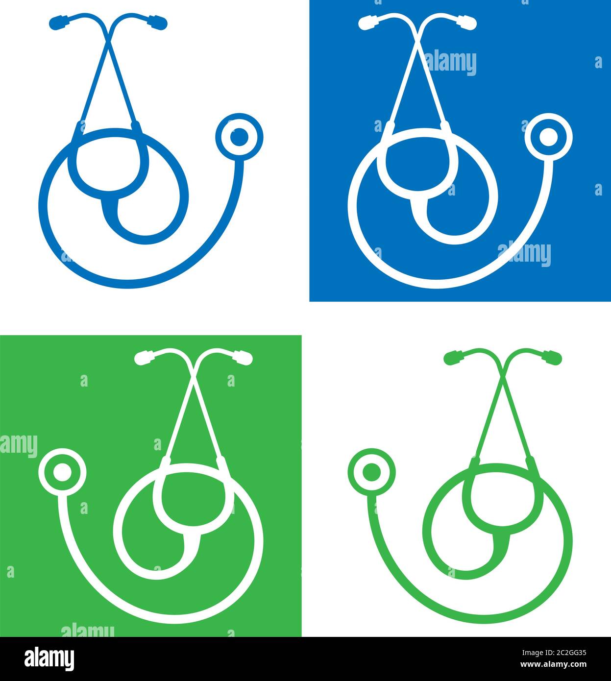 Stethoscope Icon, Acoustic Medical Device Vector Art Illustration Stock ...