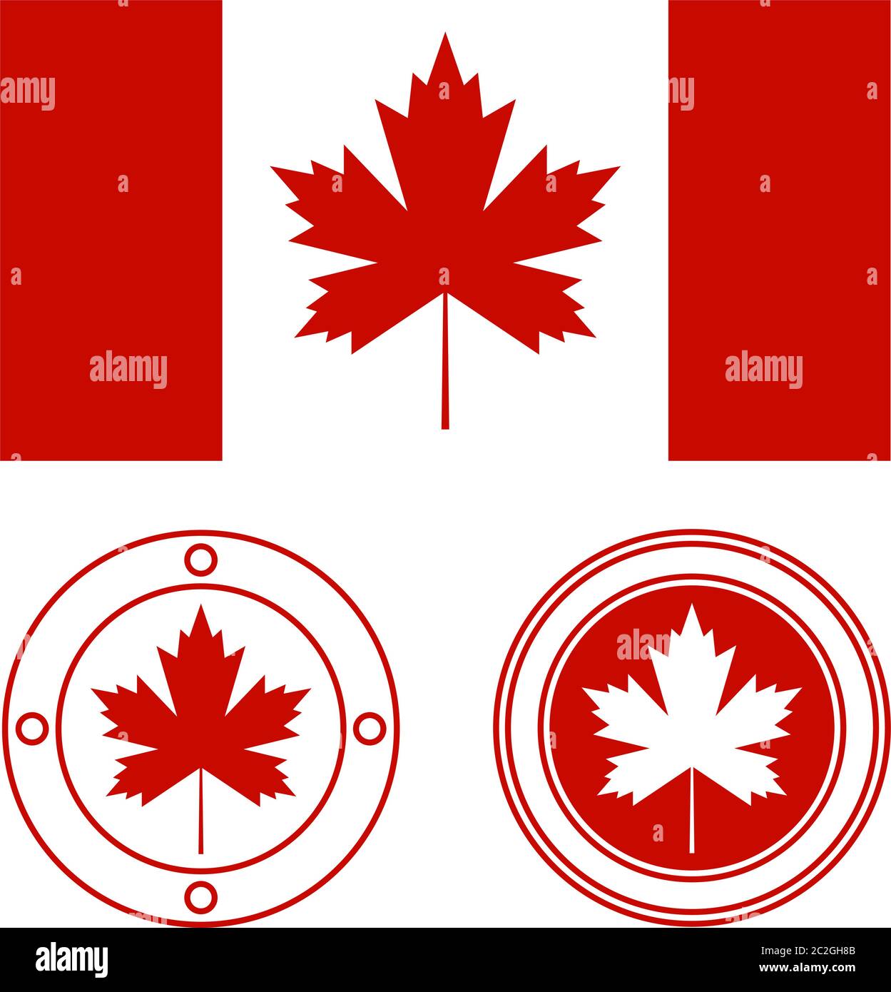Maple Leaf Icon Design Vector Art Illustration Stock Vector Image & Art ...