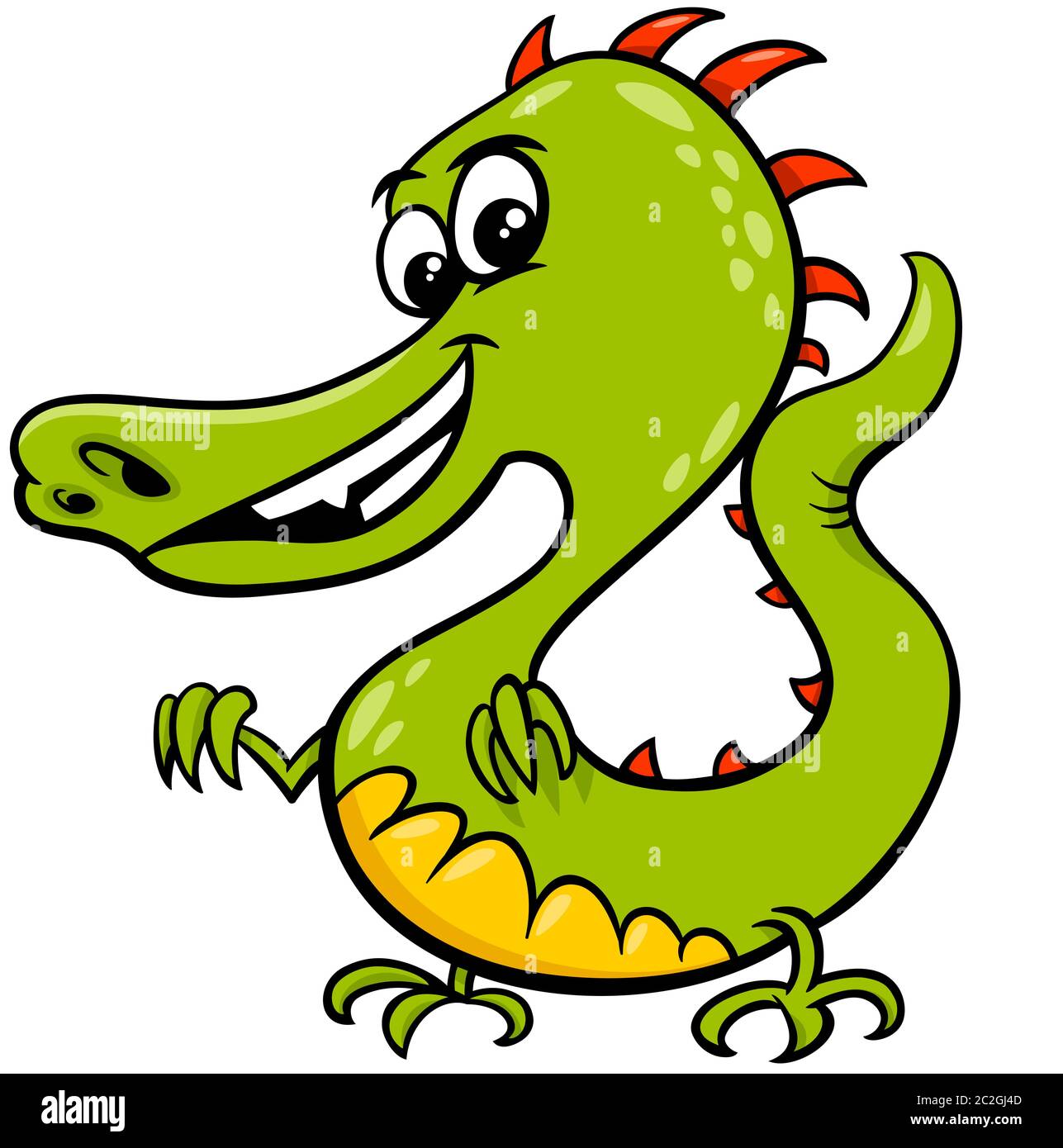 cartoon dragon fictional comic character Stock Photo