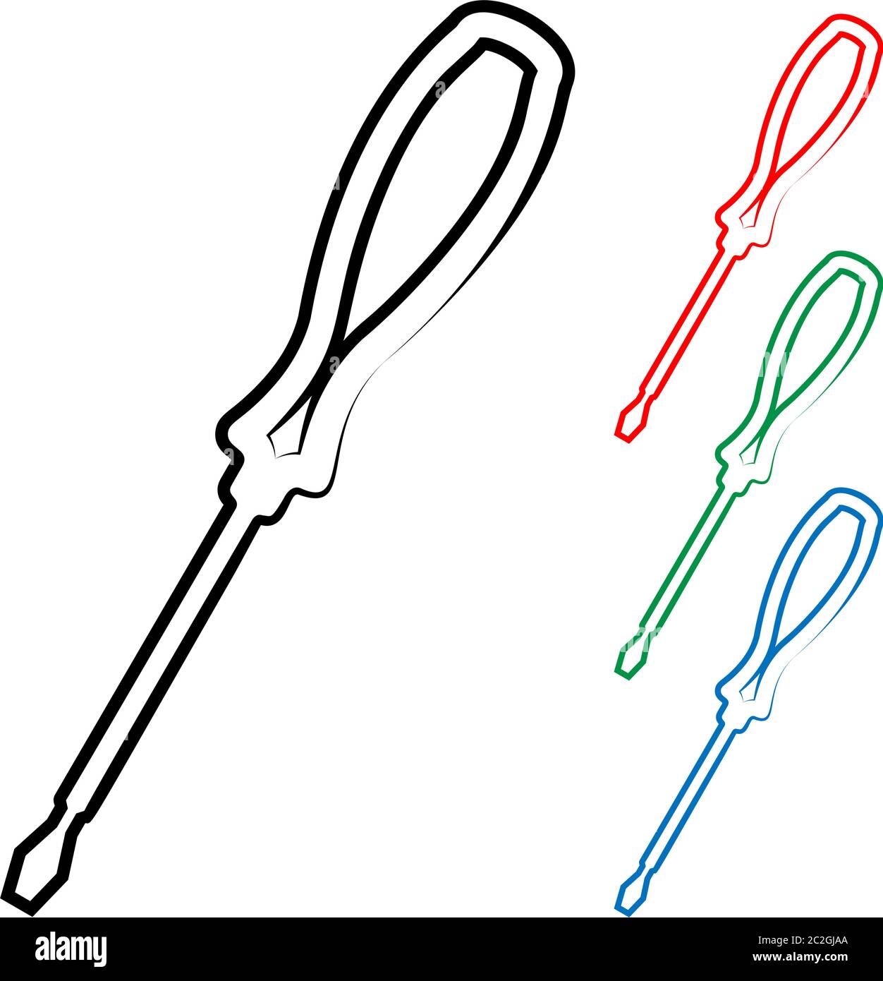 Screwdriver Icon Design, A Tool For Turning (Driving Or Removing ...