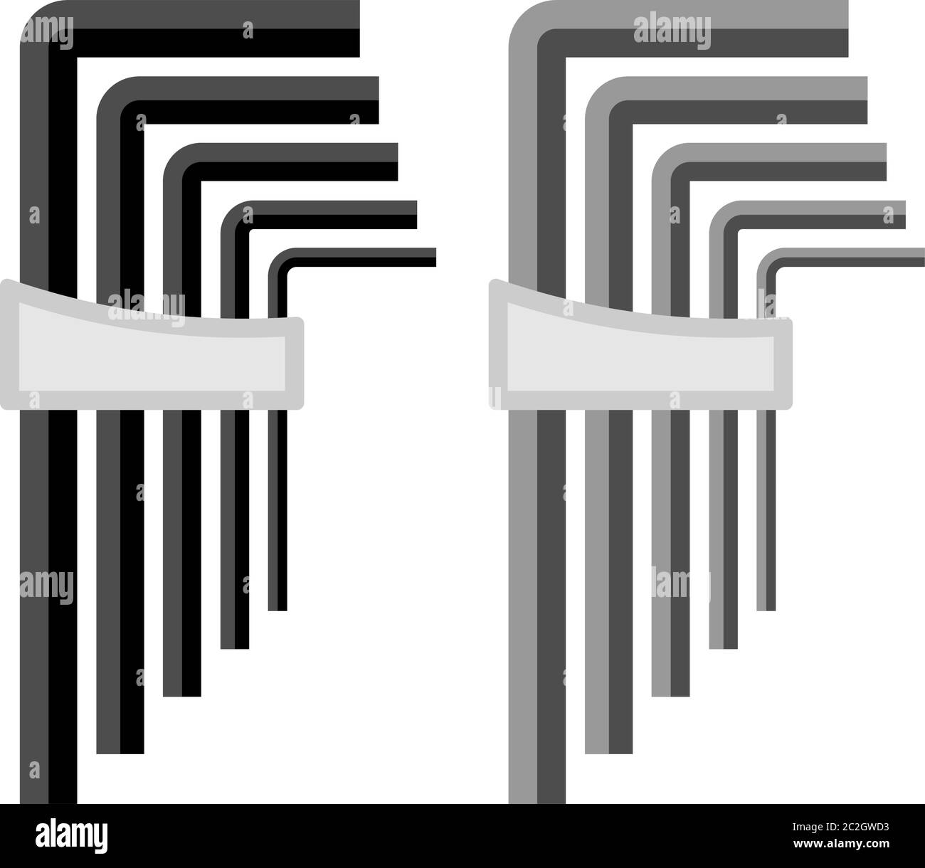 Allen Wrench, Hex Key Vector Art Illustration Stock Vector Image & Art