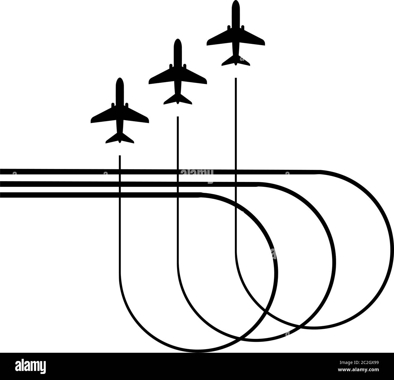 Airplane Flying Formation, Air Show Display, The Disciplined Flight