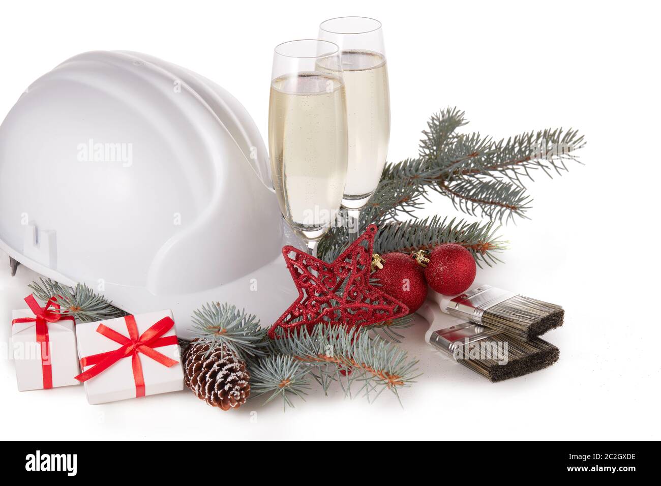 hard hat christmas ornament