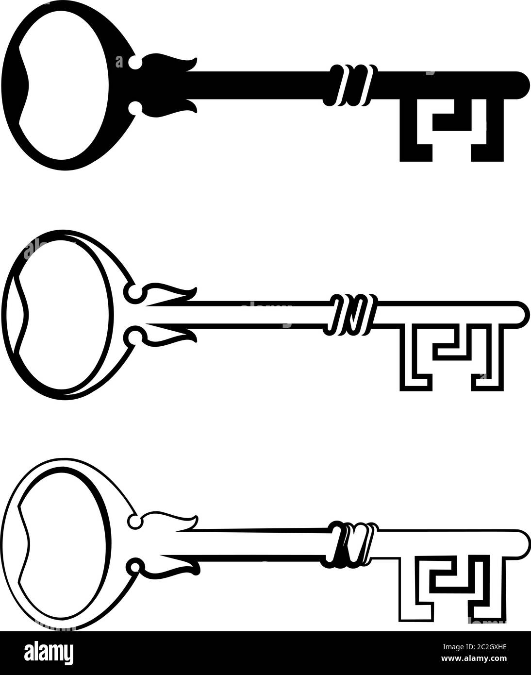 Key Icon, Creative Design Vector Art Illustration Stock Vector Image ...