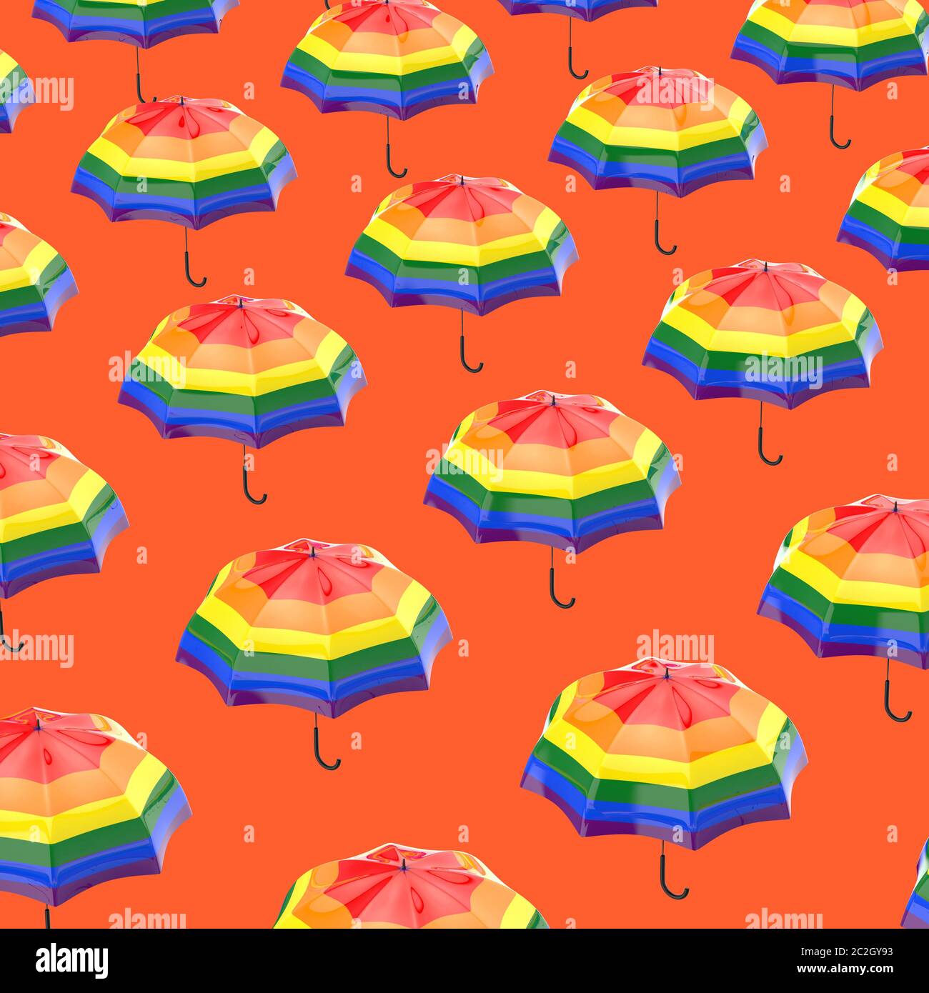 Umbrella concept 3D Illustration Stock Photo Alamy