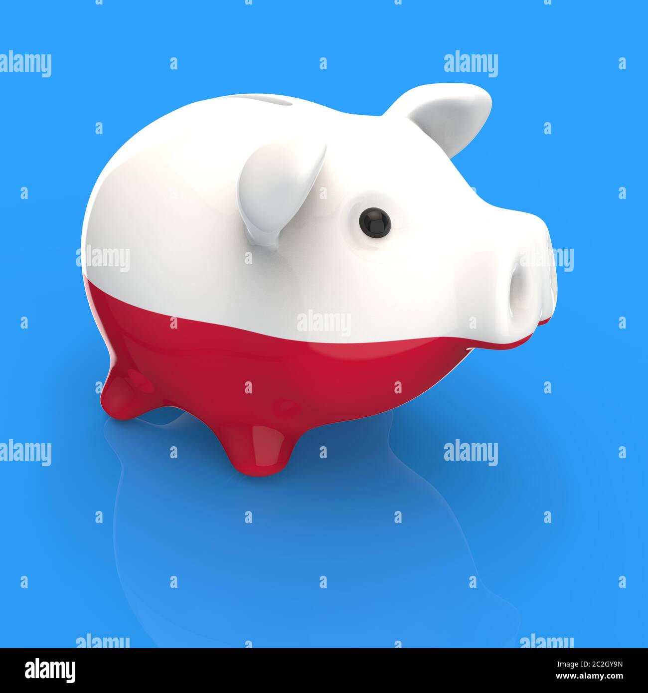 Piggy bank - 3D Illustration Stock Photo - Alamy