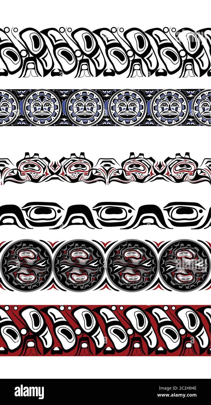 abstract background native north american set Stock Vector Image & Art ...