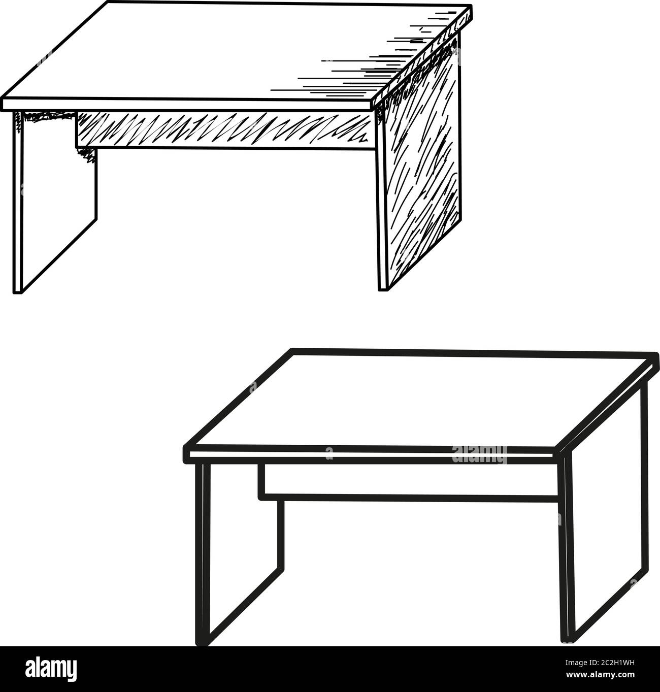 Table Scatch collection of sketch tables, isolated Stock Vector Image & Art - Alamy