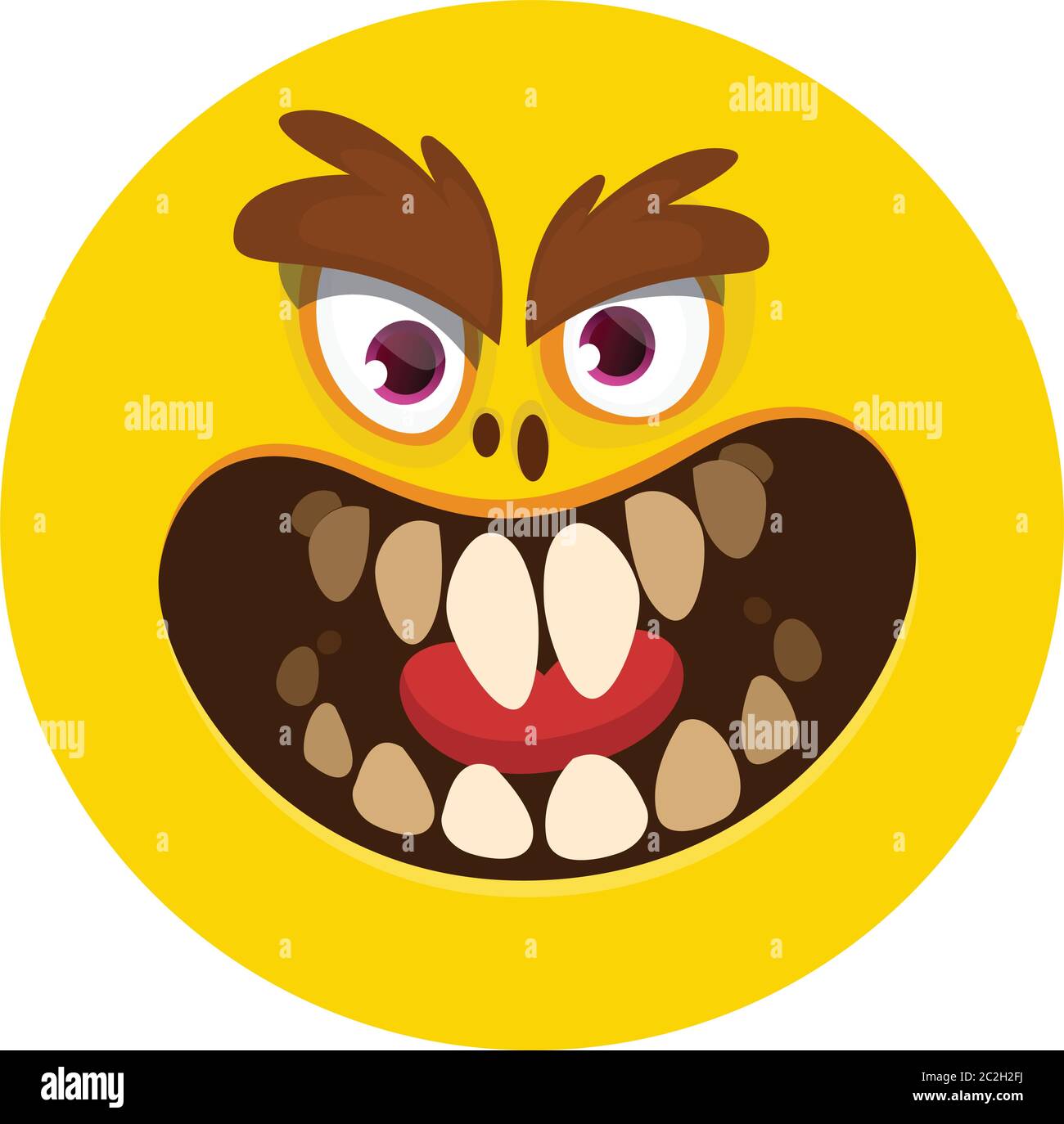 cute monster face clip art