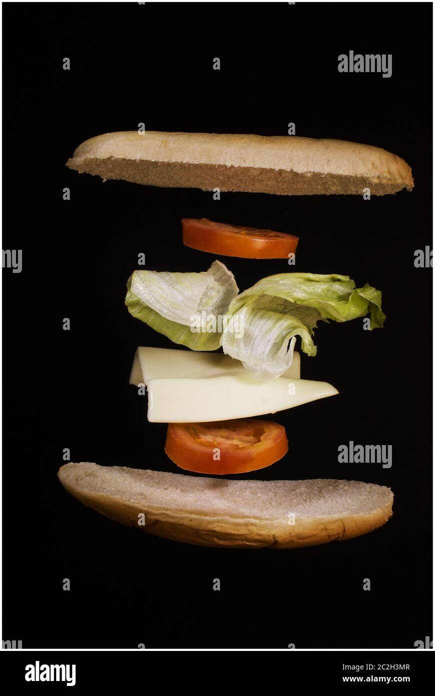 Food sectioned and photographed Stock Photo Alamy