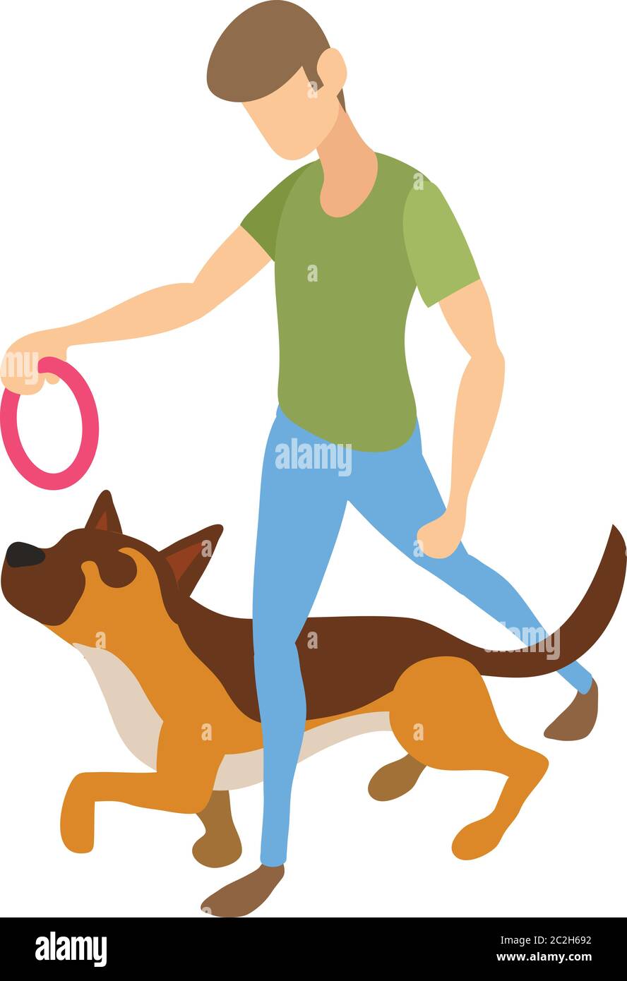 Dog training icon. Isometric of dog training vector icon for web design  isolated on white background Stock Vector Image & Art - Alamy