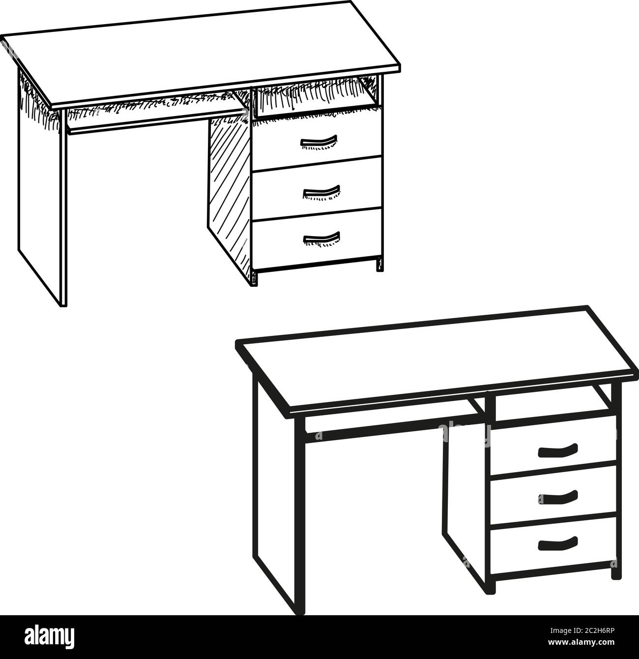 collection of sketch tables, isolated Stock Vector Image & Art - Alamy