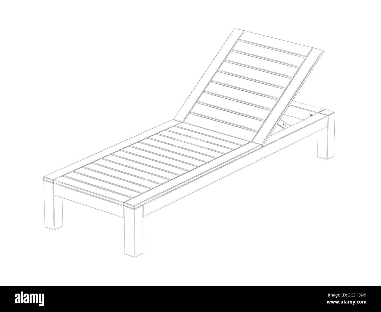 Model beach sunbed Black and White Stock Photos & Images - Alamy