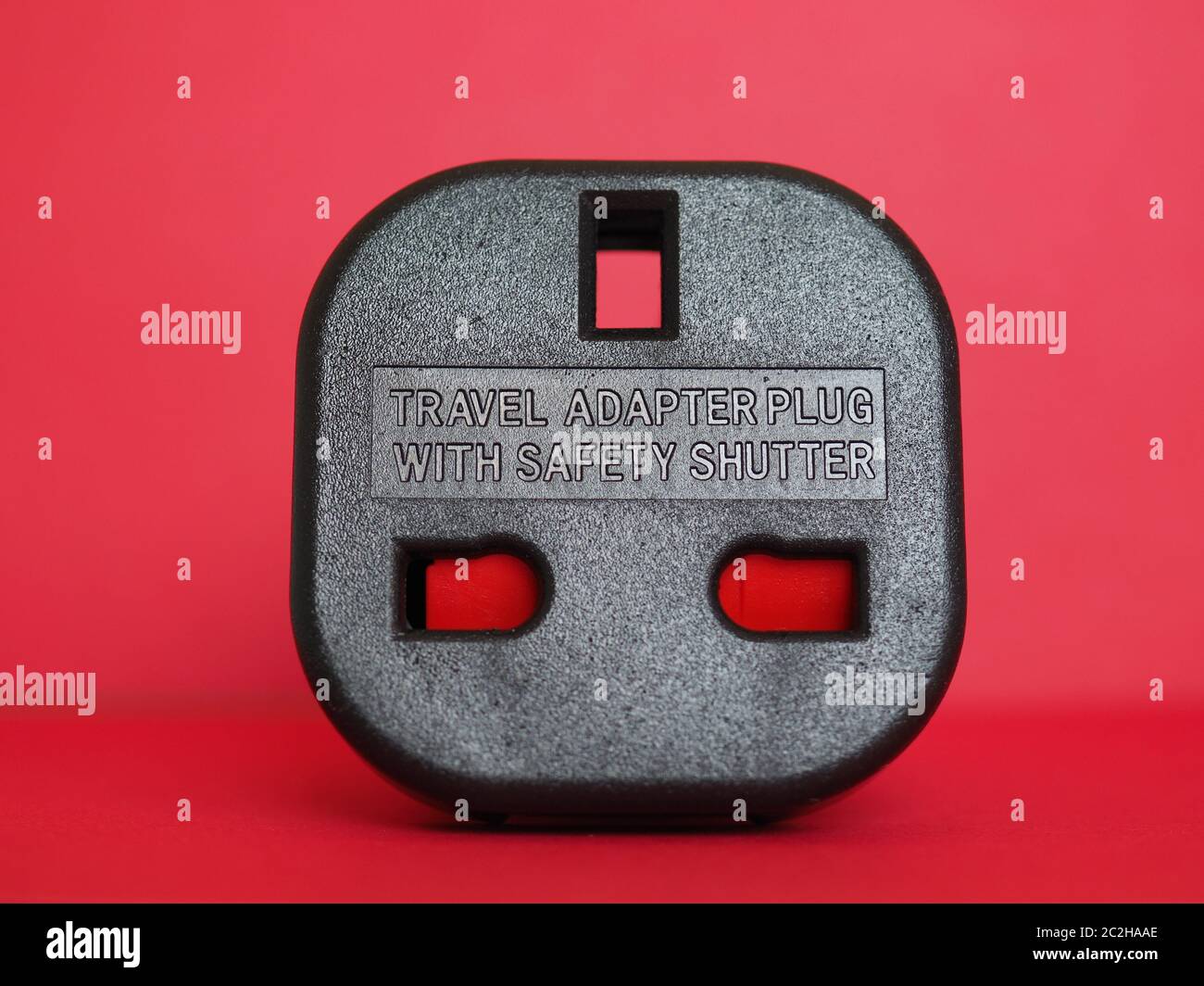 Type G (British) socket to Type F (Schuko) plug travel adapter with