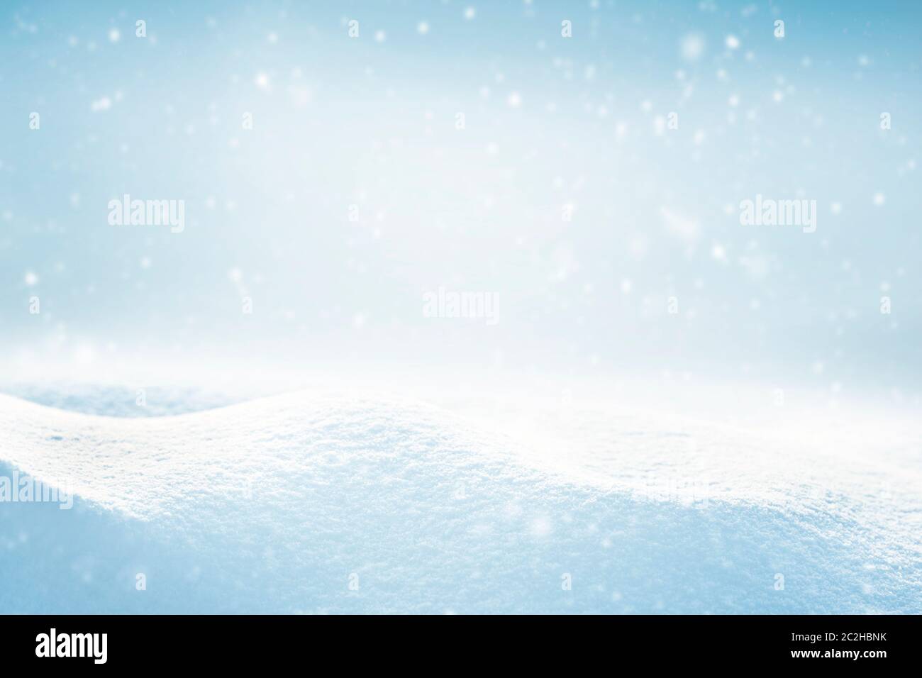 winter background with snowflakes Stock Photo