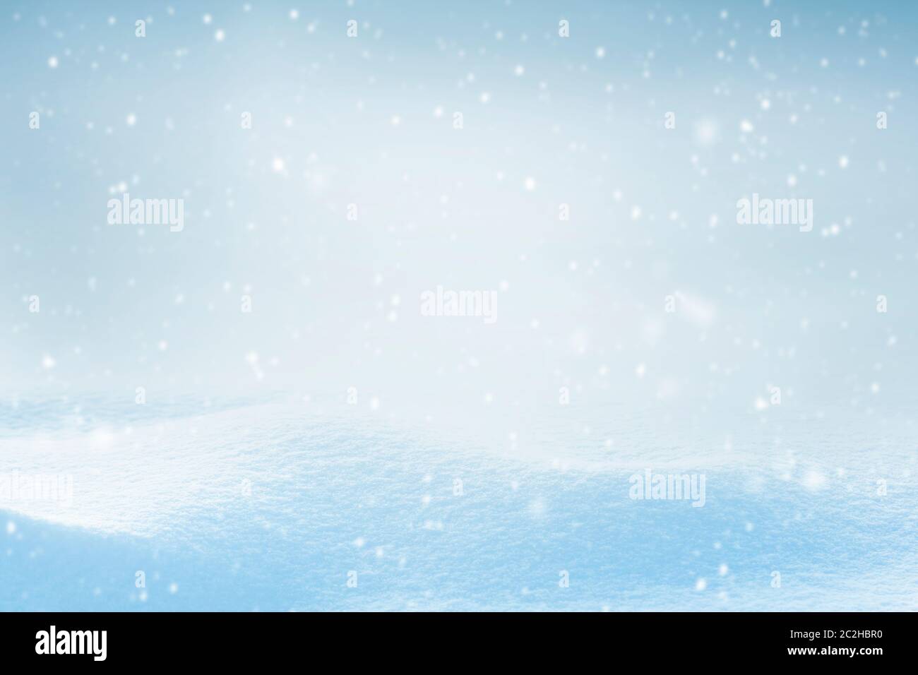 winter background with snowflakes Stock Photo