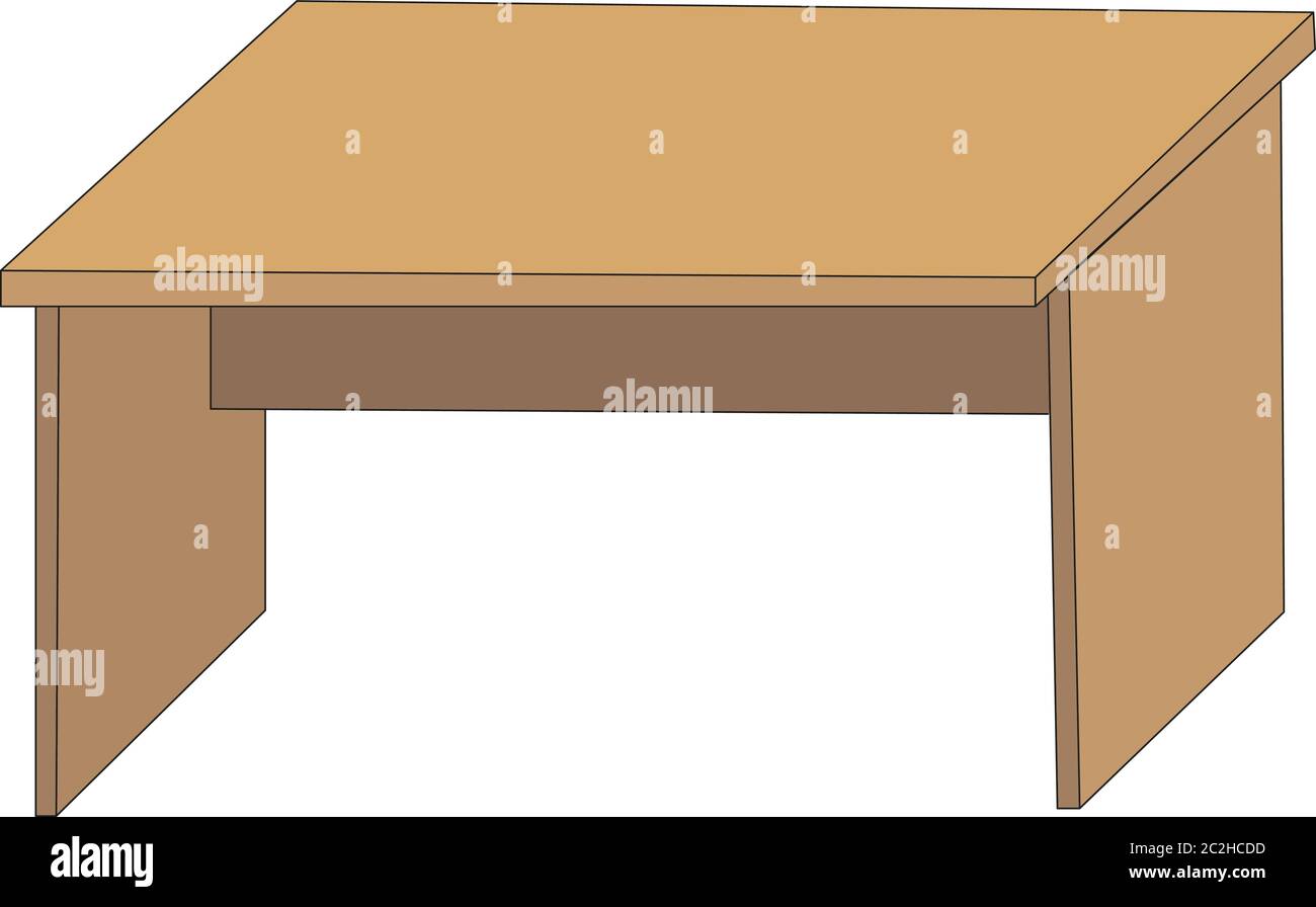 isolated, table, isolated on white background Stock Vector Image & Art ...