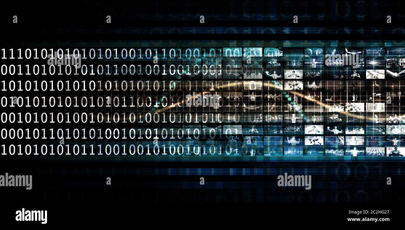 Evolving Technology Evolution As A Background Art Stock Photo - Alamy