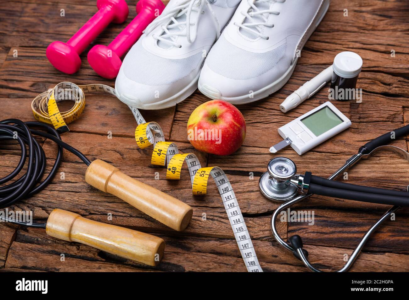 Blackboard with Diabetes Word Near Sports Equipment And Glucometer. Diabetes  And Exercise Concept Stock Photo - Alamy