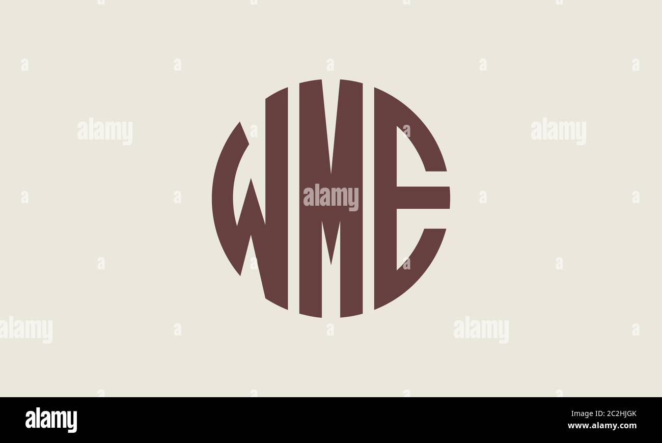 Wme Circular Emblem Alphabet Letter Vector Logo Template Stock Vector Image Art Alamy Wme Circular Emblem Alphabet Letter Vector Logo Template Stock Vector Image Art Alamy