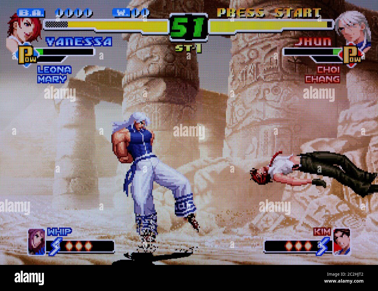 the king of fighter 2000, kof 2000 ps2