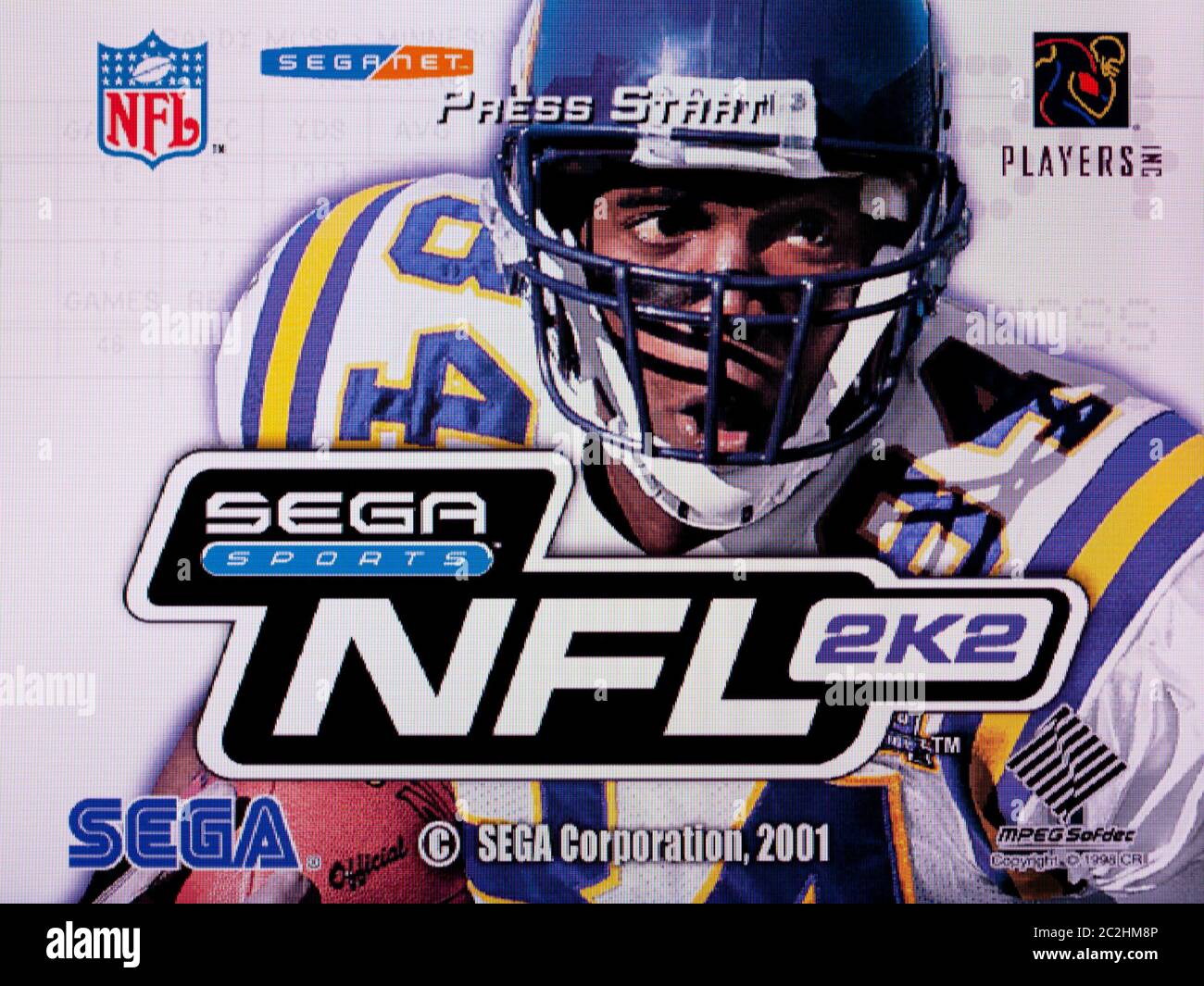 NFL 2K2 - Sega Dreamcast Videogame - Editorial use only Stock Photo