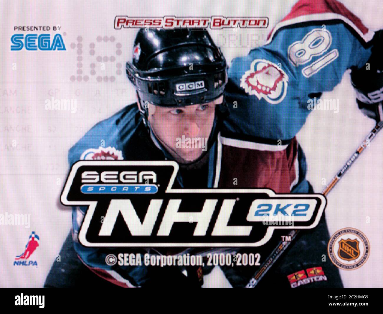 NHL 2K2 - Sega Dreamcast Videogame - Editorial use only Stock Photo
