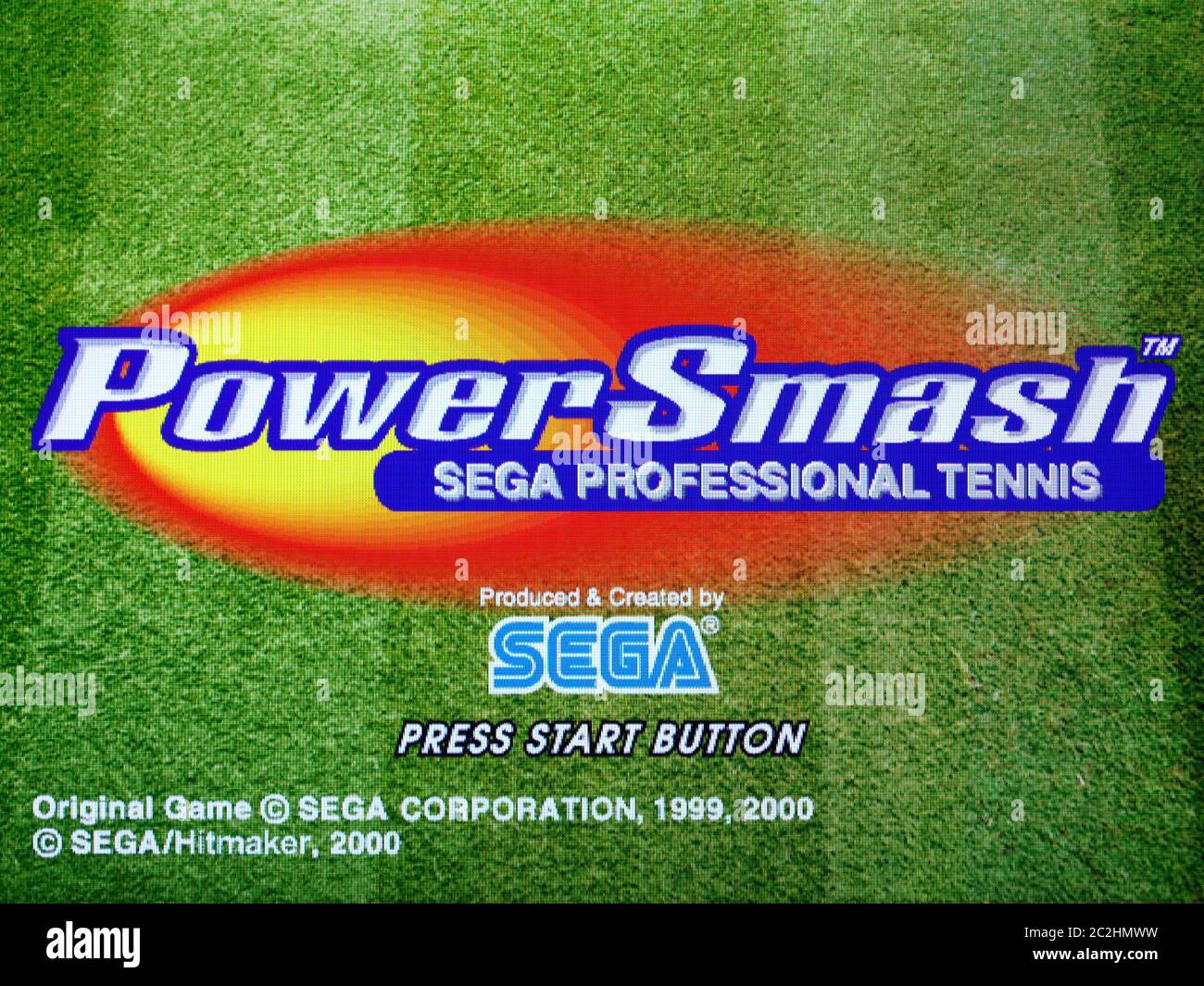 Power Smash Sega Professional Tennis - Sega Dreamcast Videogame - Editorial use only Stock Photo