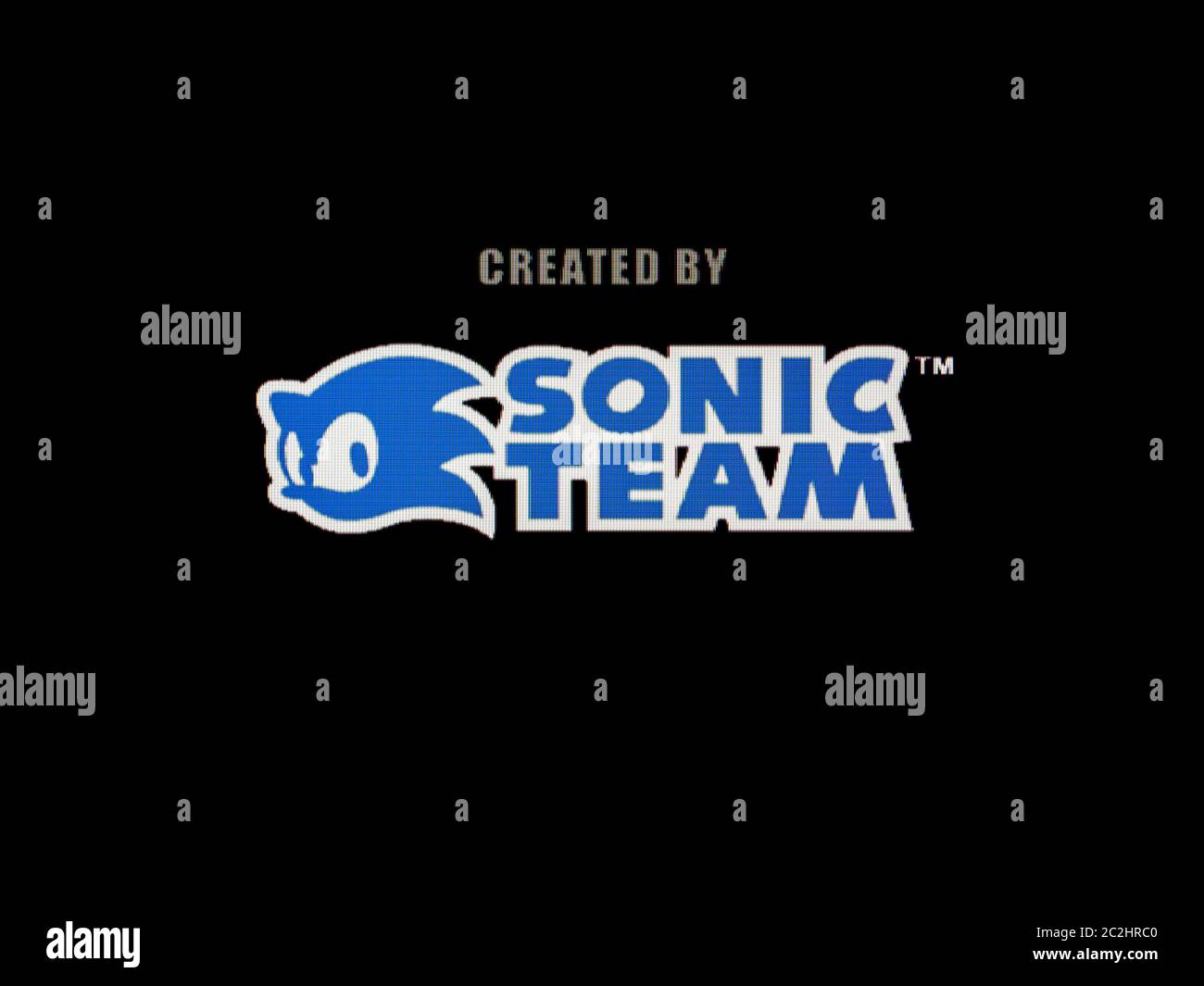 Sonic Team Developer Logo - Sega Dreamcast Videogame - Editorial use only Stock Photo