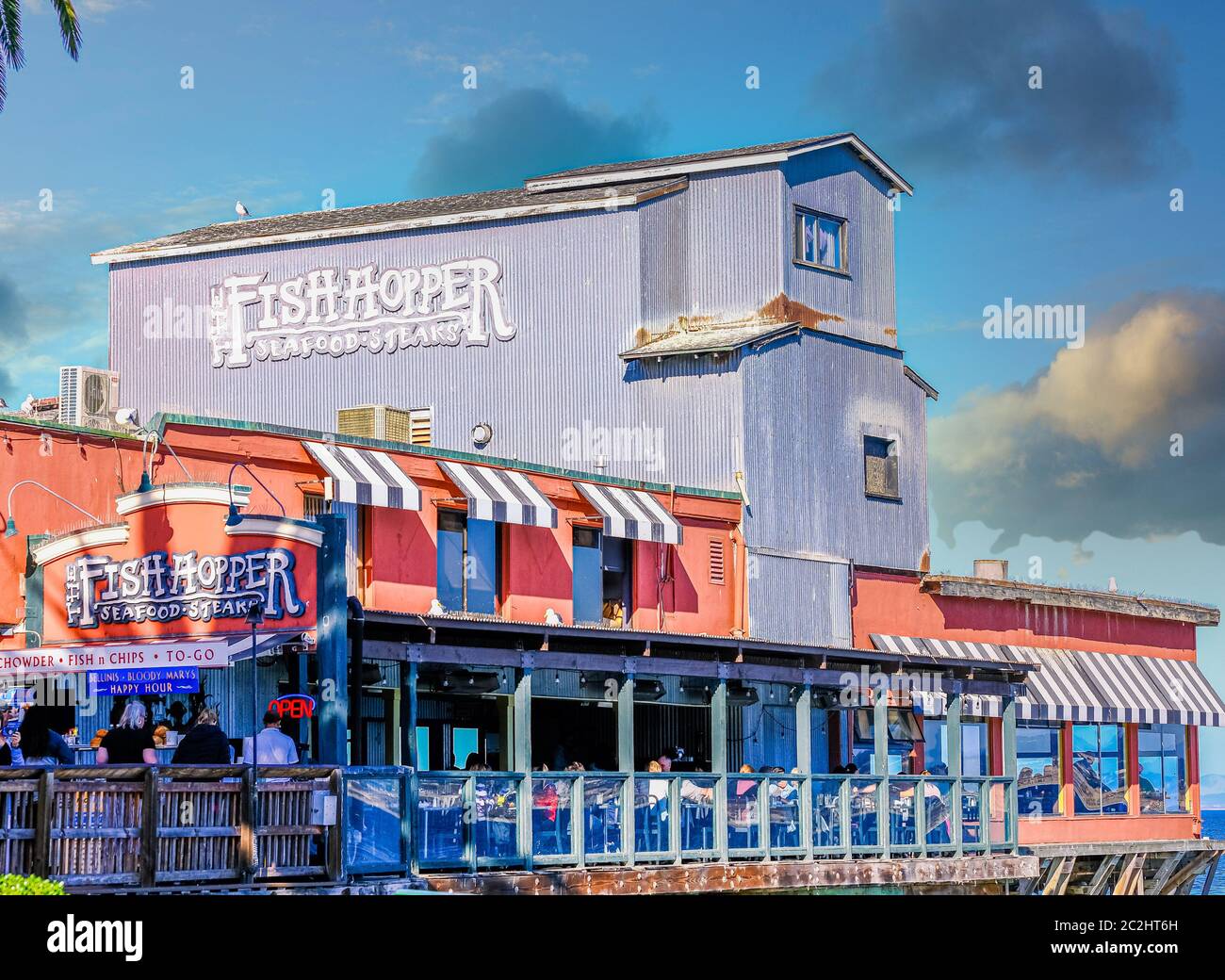 The Fish Hopper Seafood Restaurant Stock Photo Alamy