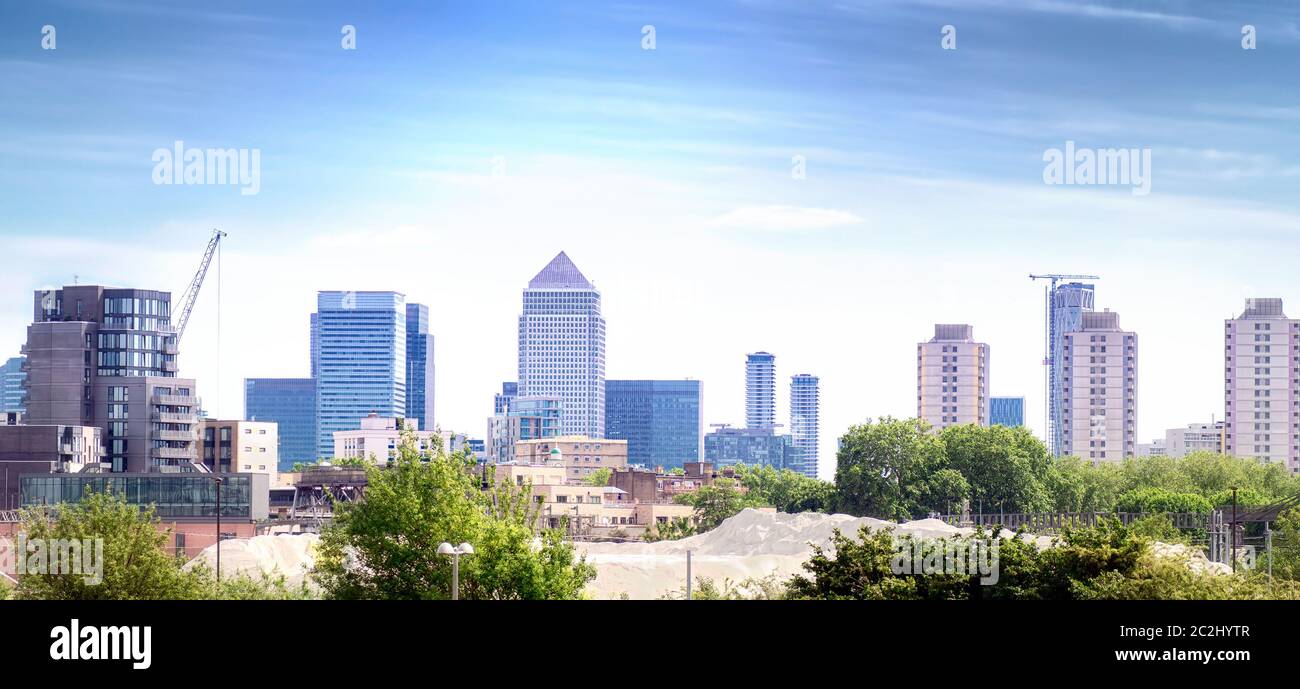 Canary wharf buildings in London, England Stock Photo - Alamy