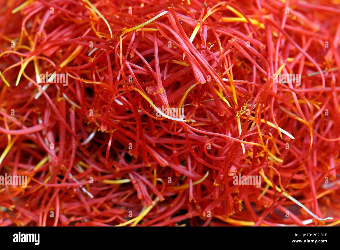 Fresh saffron threads Stock Photo Alamy