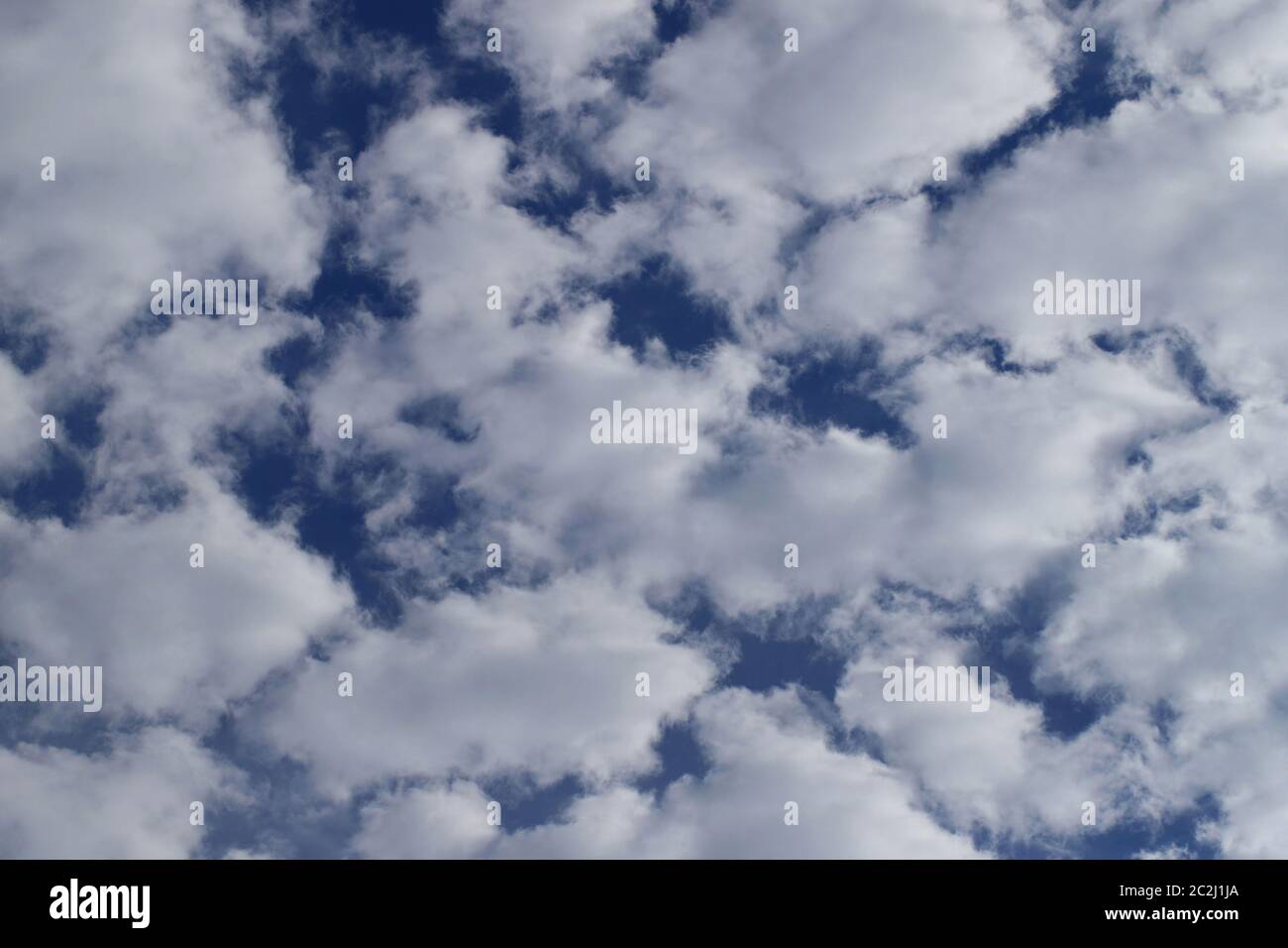 Cirrocumulus  floccus cloud, a high-altitude tropospheric cloud Stock Photo