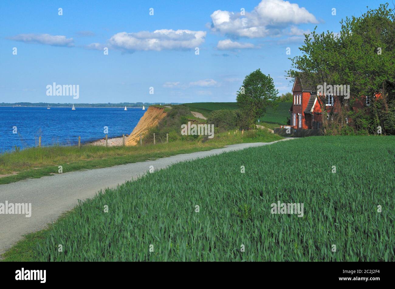 Cliff Niendorf Baltic Sea Stock Photo