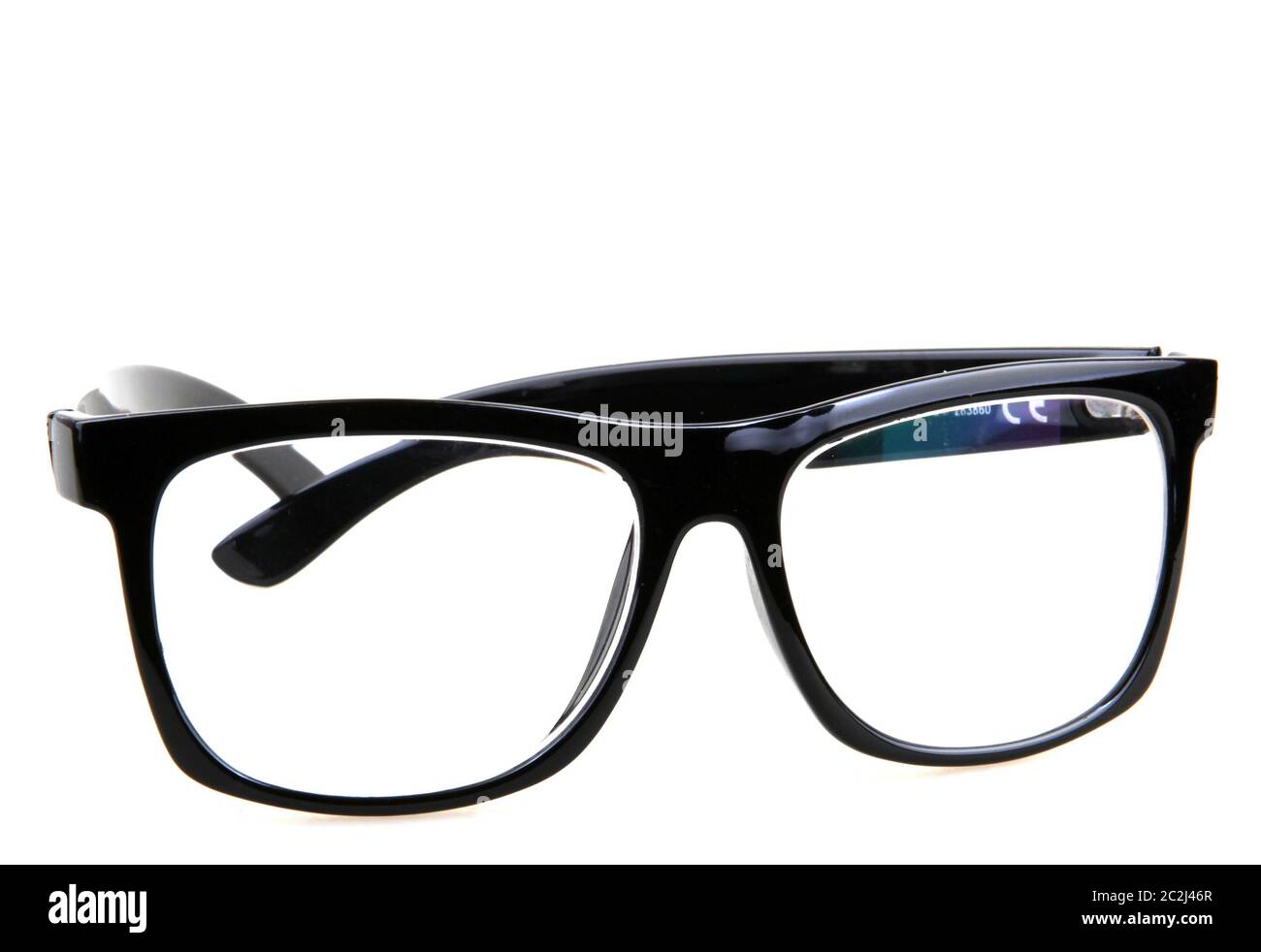 Black Eye Glasses Isolated On White Stock Photo Alamy