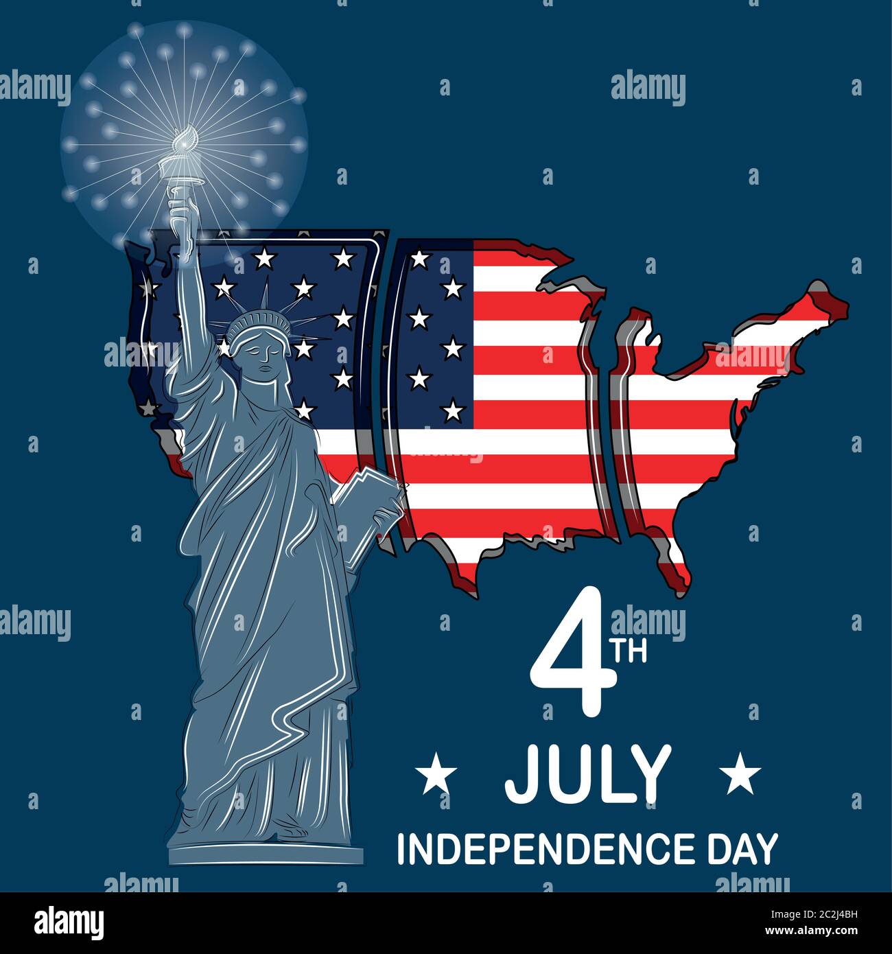 Poster of independence day of United States - Vector Stock Vector Image ...