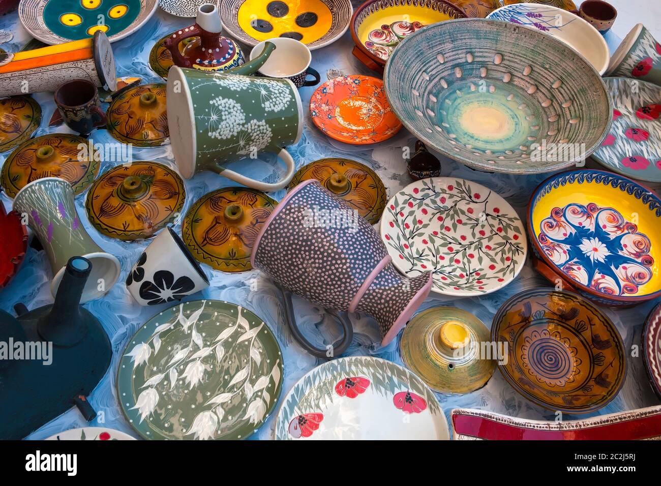 ceramic utensils handmade;Troyan;Bulgaria; Stock Photo