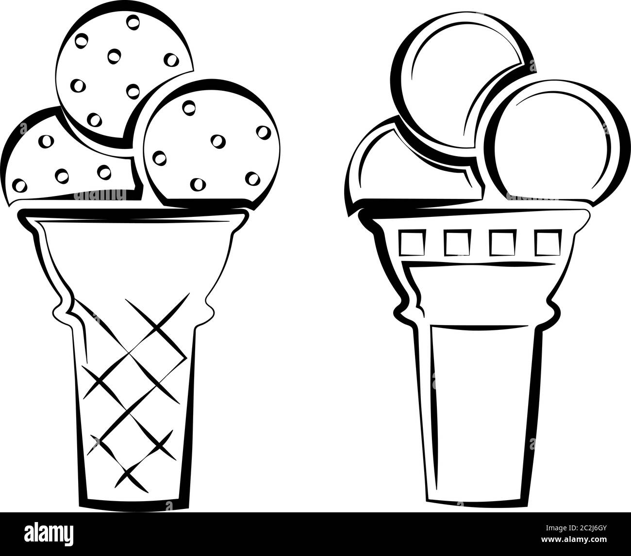 Ice Cream Cone Icon Vector Art Illustration Stock Vector Image & Art ...