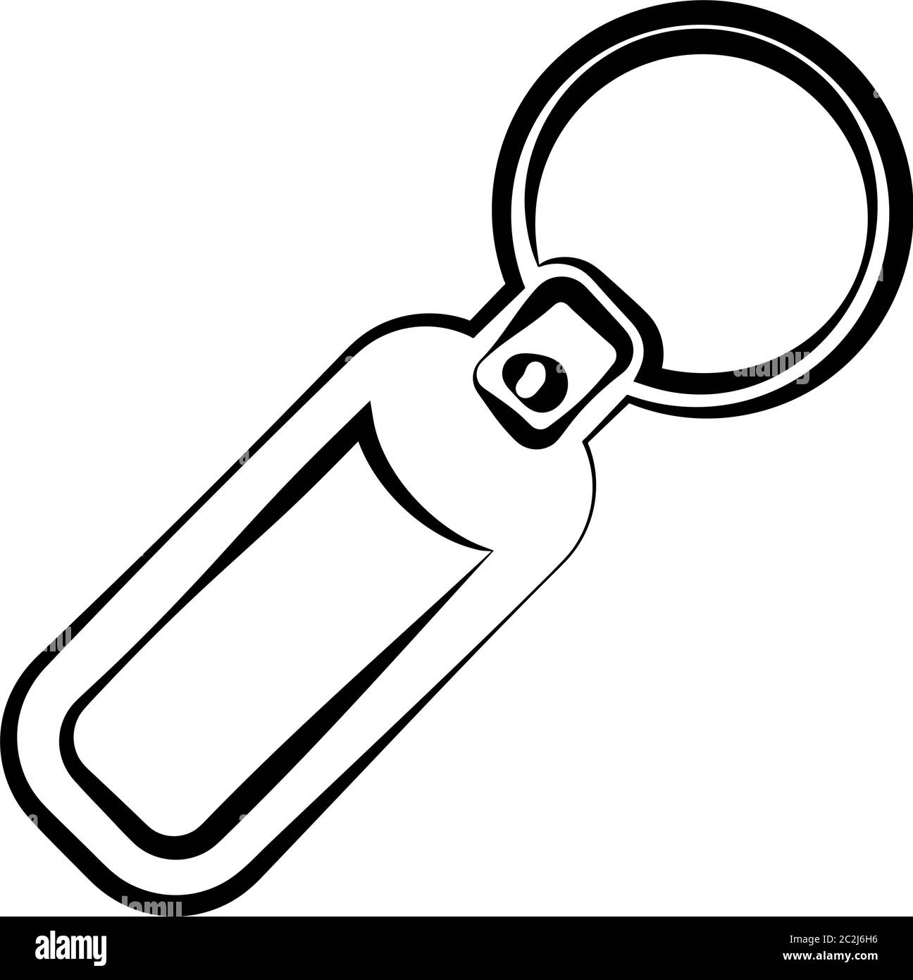 Key Chain, Key Ring Vector Art Illustration Stock Vector Image & Art