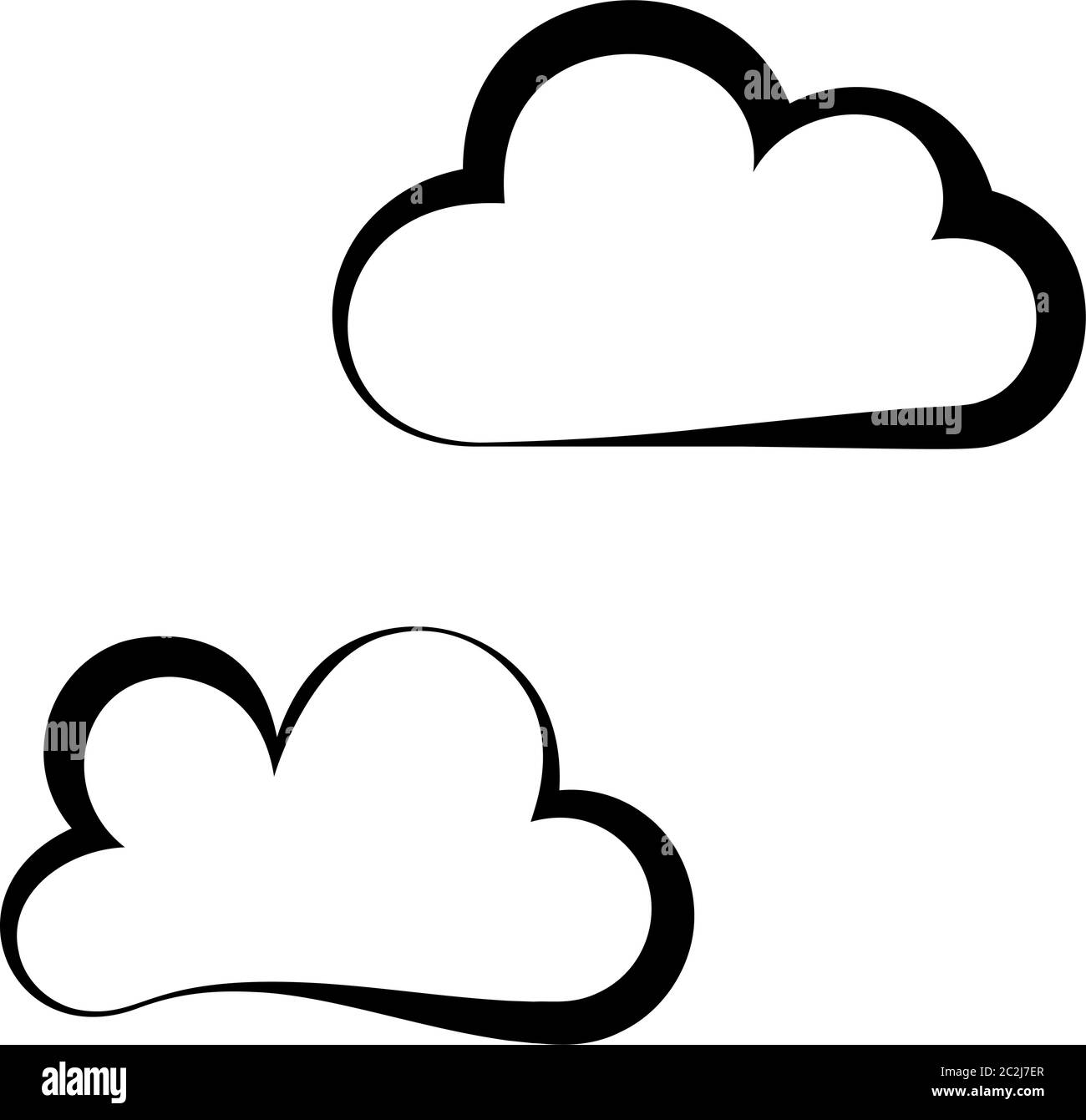 Cloud Icon Design Vector Art Illustration Stock Vector Image & Art - Alamy