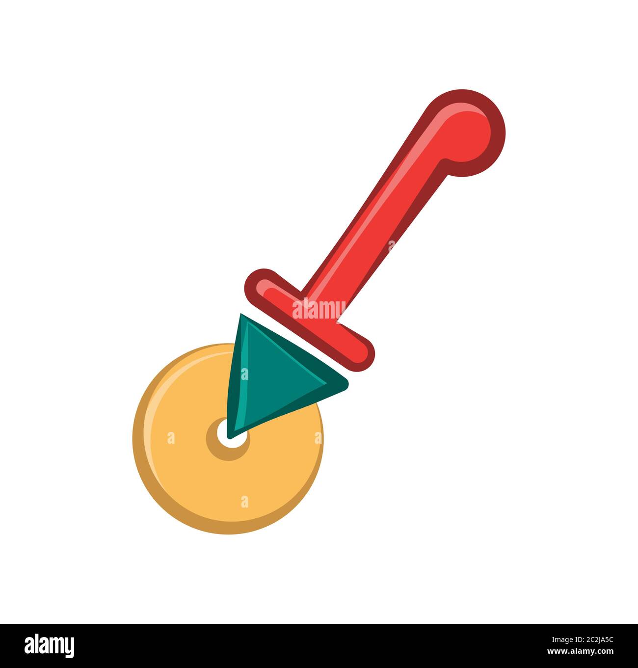 Pizza Cutter Icon, Pizza Slice Cutter Vector Art Illustration Stock Vector Image & Art Alamy