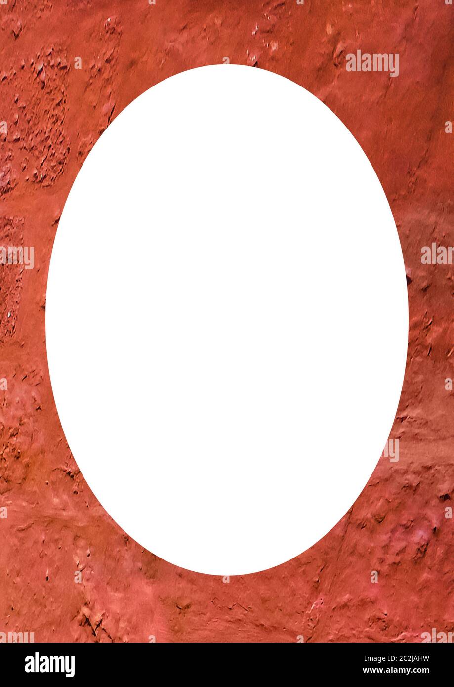 Circle Frame Background with Decorated Borders Stock Photo