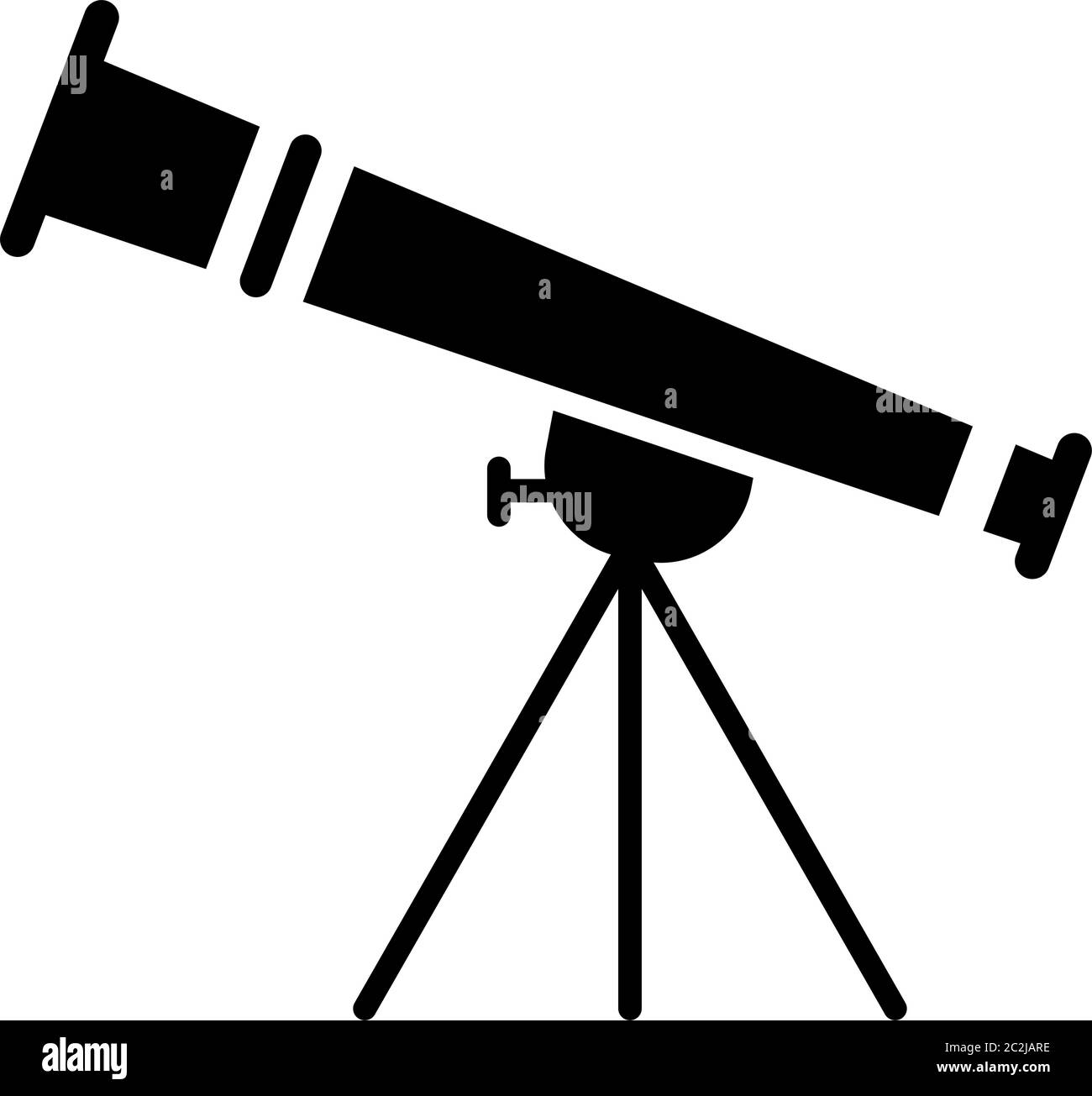 Telescope Icon, Telescope Vector Art Illustration Stock Vector Image