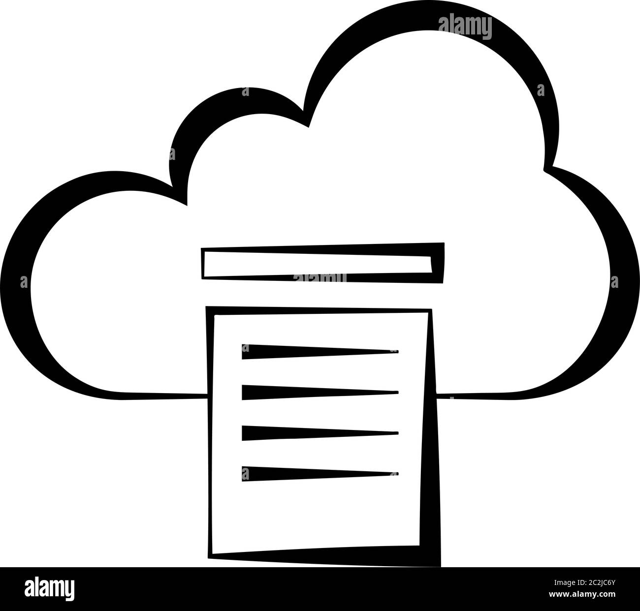 cloud-print-icon-cloud-printing-icon-vector-art-illustration-stock