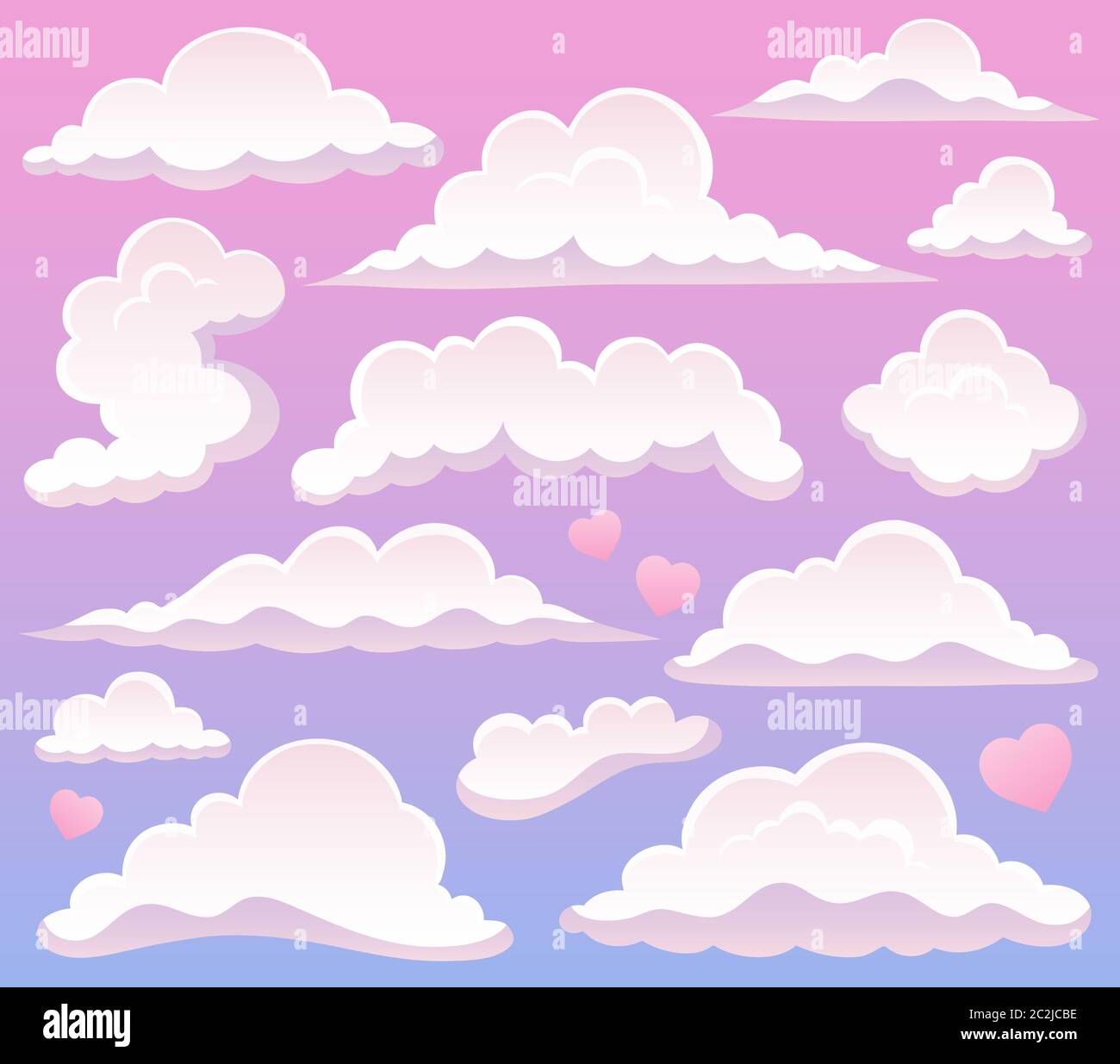 Clouds topic image 5 - picture illustration Stock Photo - Alamy