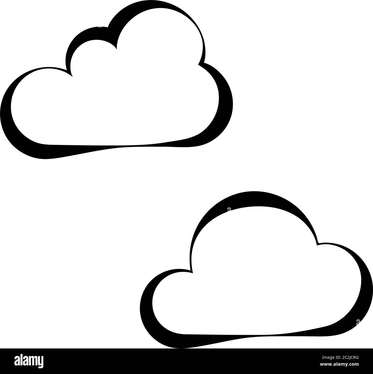 Cloud Icon Design Vector Art Illustration Stock Vector Image & Art - Alamy