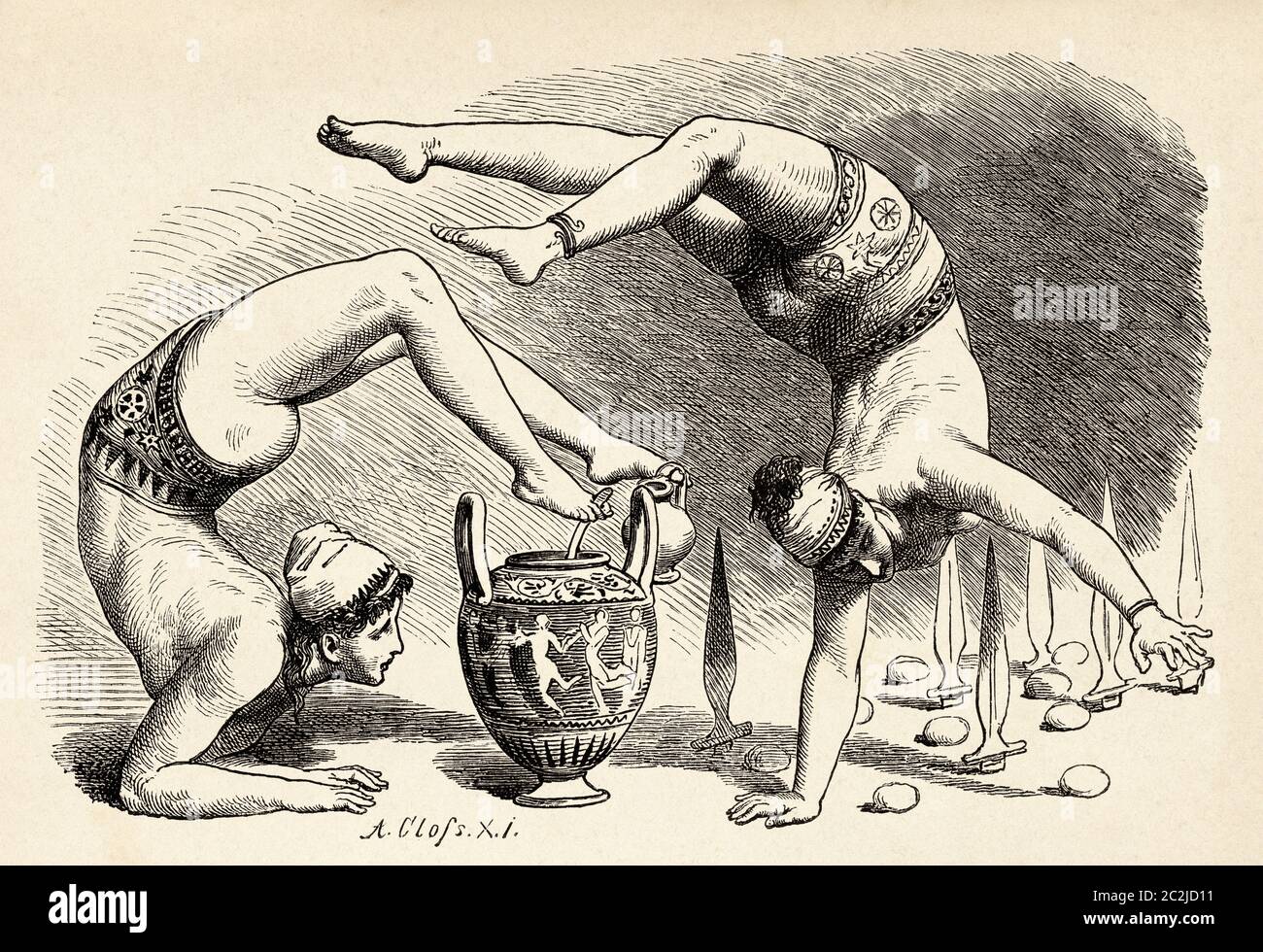 Ancient greece music illustration hi-res stock photography
