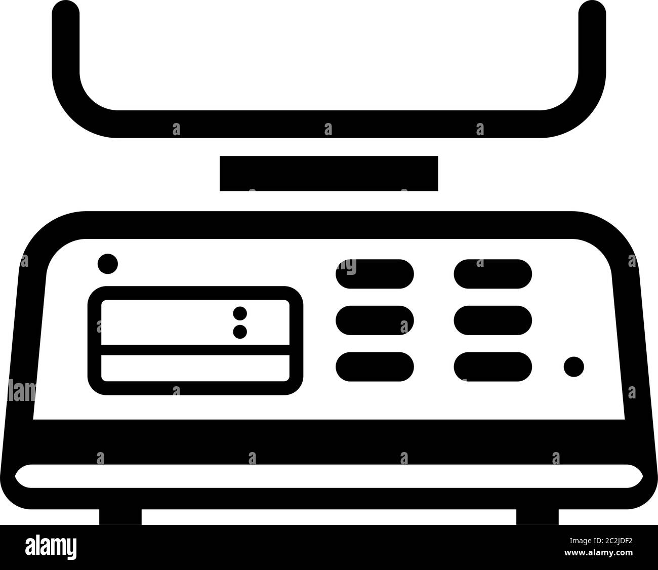 Kitchen Weight Scale Icon Digital Vector Art Illustration Stock Vector ...