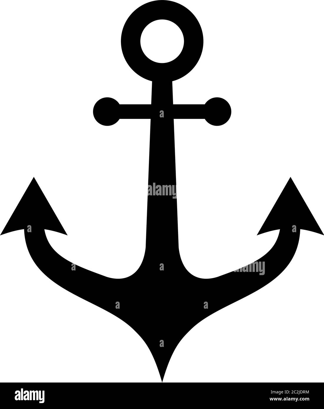 Anchor Icon, Flat Vector Art Illustration Stock Vector Image & Art - Alamy