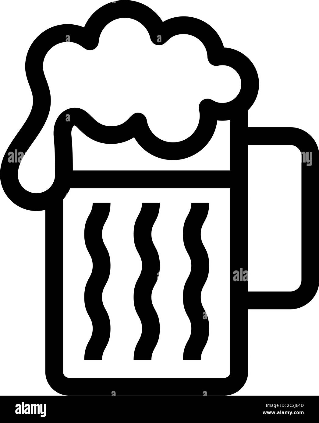 Beer Mug Icon Vector Art Illustration Stock Vector Image & Art Alamy